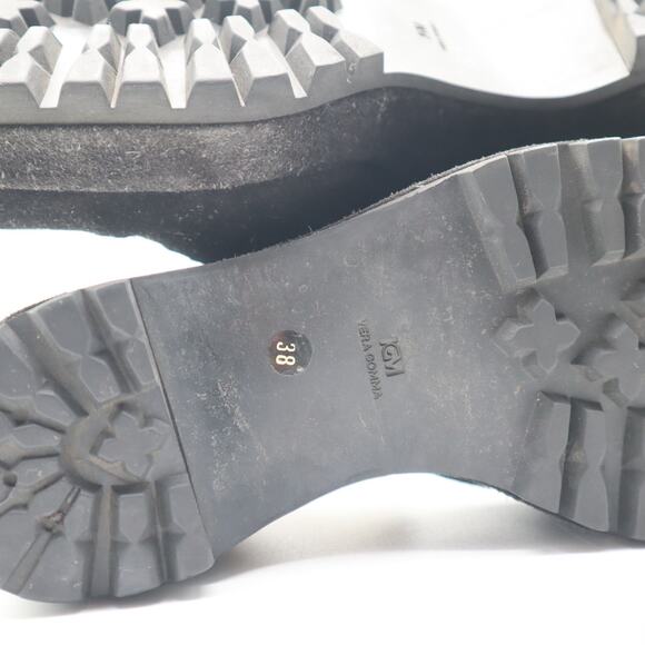 Miu Miu Vintage 90's Mary Jane Suede Wedges Size 38 - Picture 7 of 12